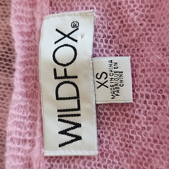 Wildfox Eye See You Evil‎ Eye Pink Sweater Sz XS - Picture 5 of 6